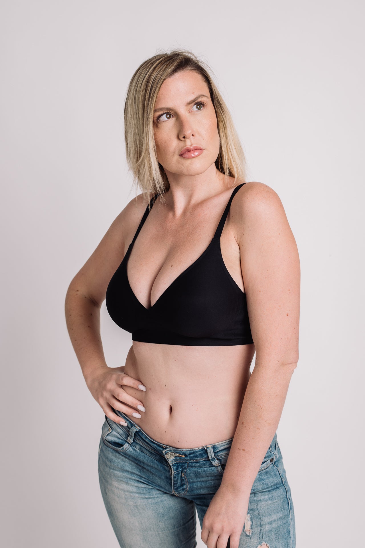 Seamless nedrček BLACK