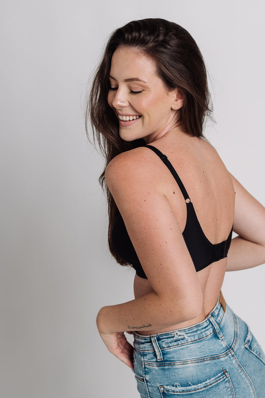 Seamless nedrček BLACK