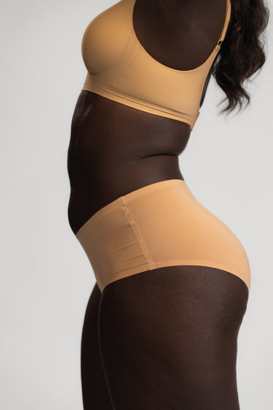 Seamless boksarice LUXE BEIGE - 2 kos