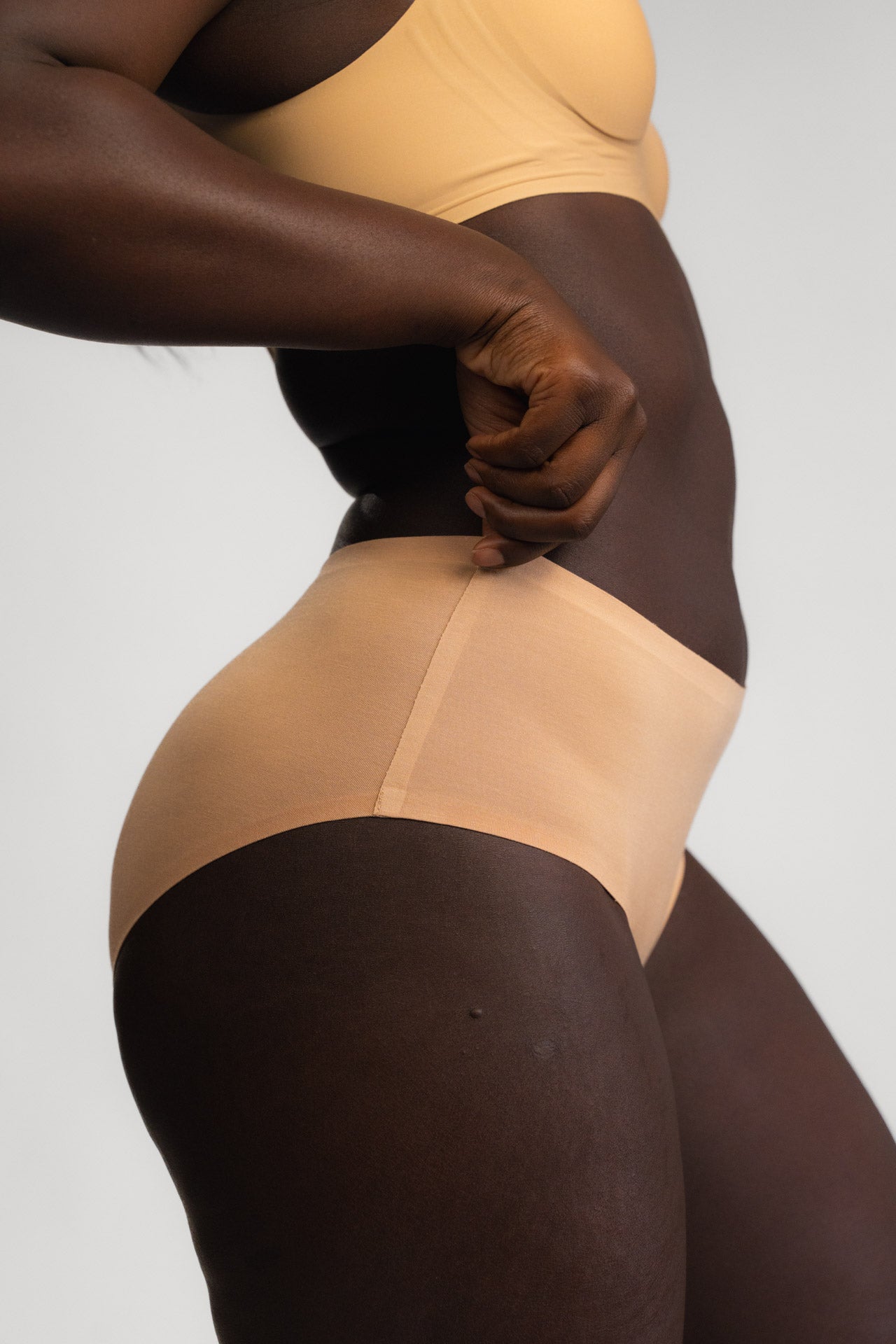 Seamless boksarice LUXE BEIGE - 2 kos